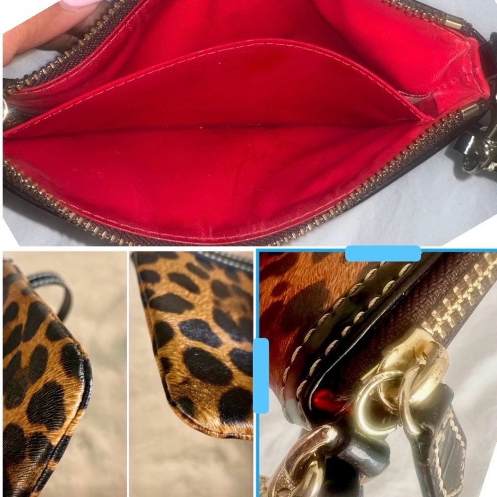 👑✅PRICE FIRM✅Dooney & Bourke Mini Leopard Clutch Bag - Picture 7 of 17